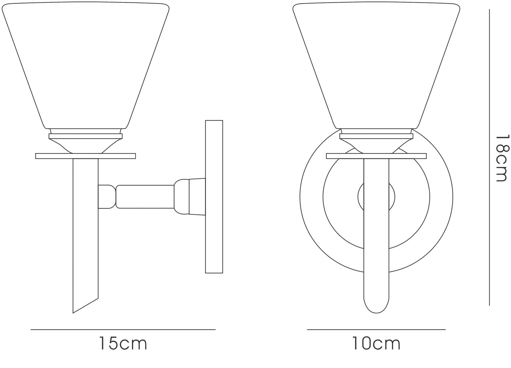 IL20200  Kristina Wall Lamp 1 Light